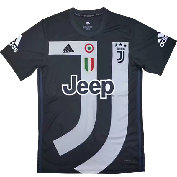 Camiseta Entrenamiento Juventus 2018-2019 Negro Blanco
